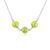 Enamel Three Tennis Ball Necklace