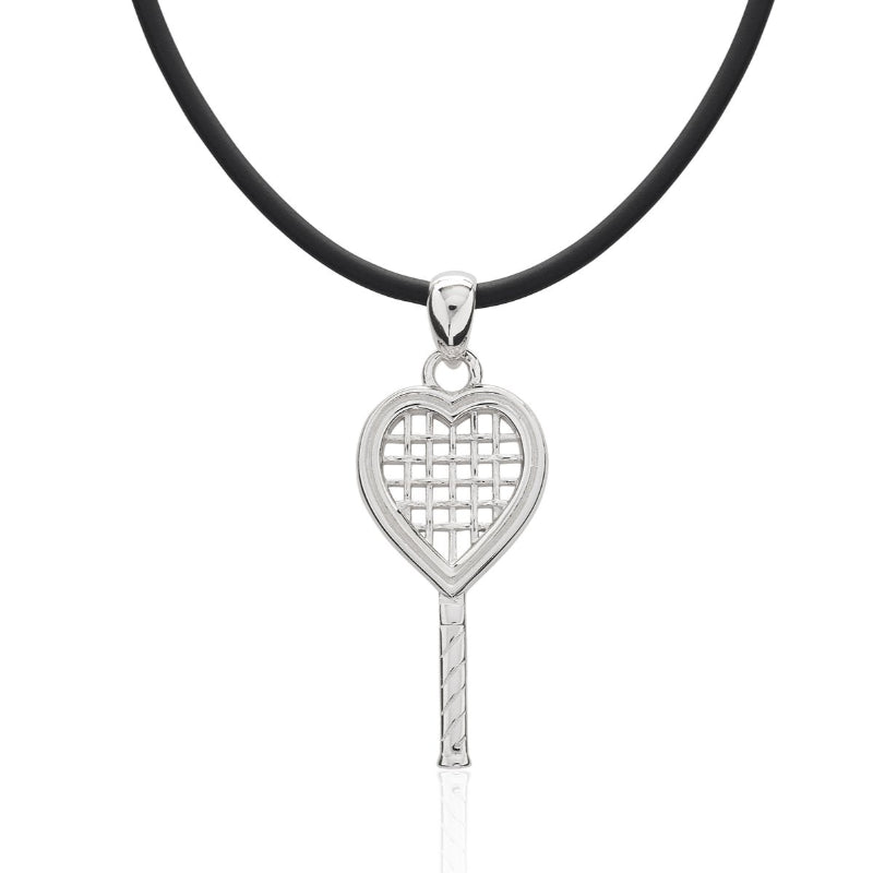 Heart Strings Key Ring and Bag tag Sterling Silver XL - Studiomargaret