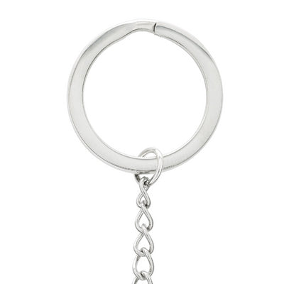 Heart Strings Key Ring and Bag tag Sterling Silver XL - Studiomargaret